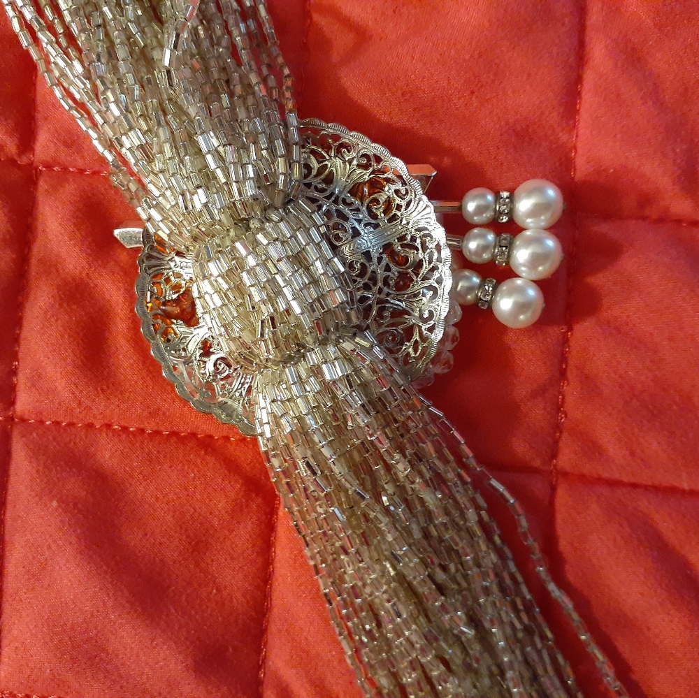 Crystal beaded chocker - Picture 2 of 6